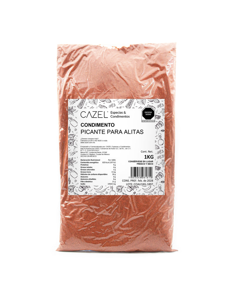 Condimento Picante para Alitas de Pollo 1KG