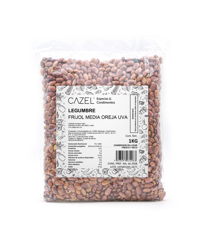 Frijol Media Oreja Uva 1KG