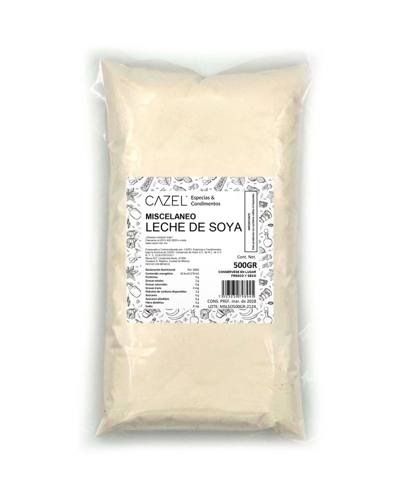 Leche De Soya En Polvo Natural 500g