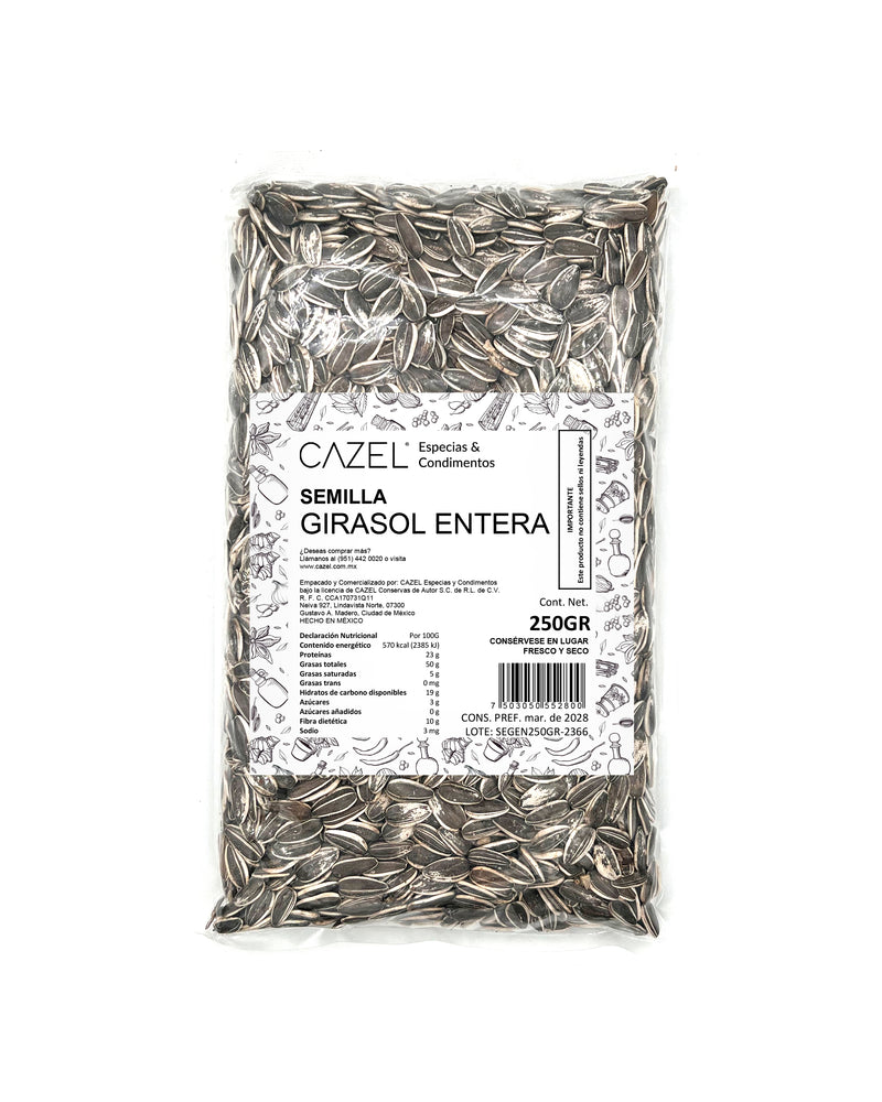 Semilla de Girasol Entera 250GR