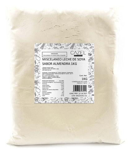 Leche De Soya En Polvo Sabor Almendra 1kg